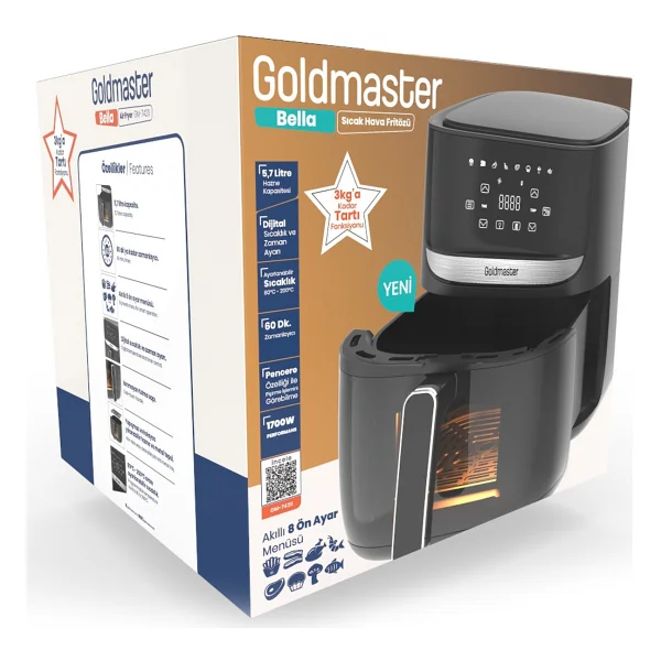 Goldmaster Bella GM7420 5.7 lt Yağsız Fritöz - Görsel 5