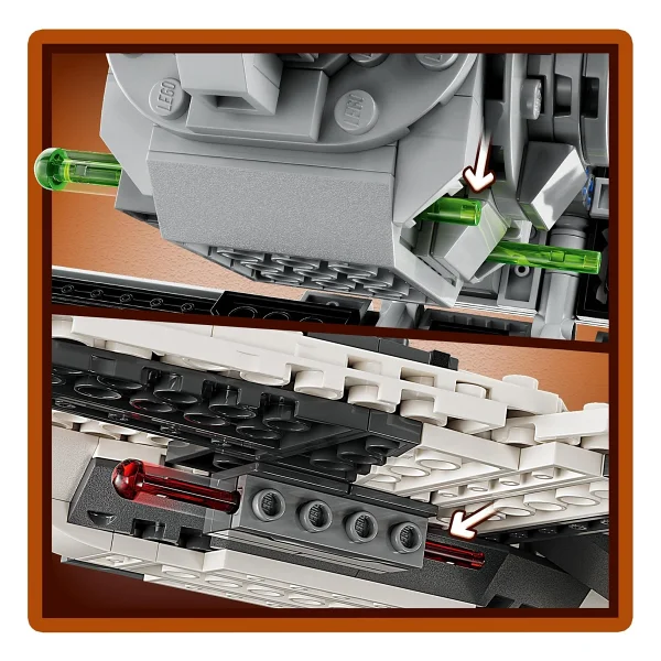 Lego 75348 Star Wars Mandalorian Fang Fighter TIE Interceptor'a Karşı - Görsel 7