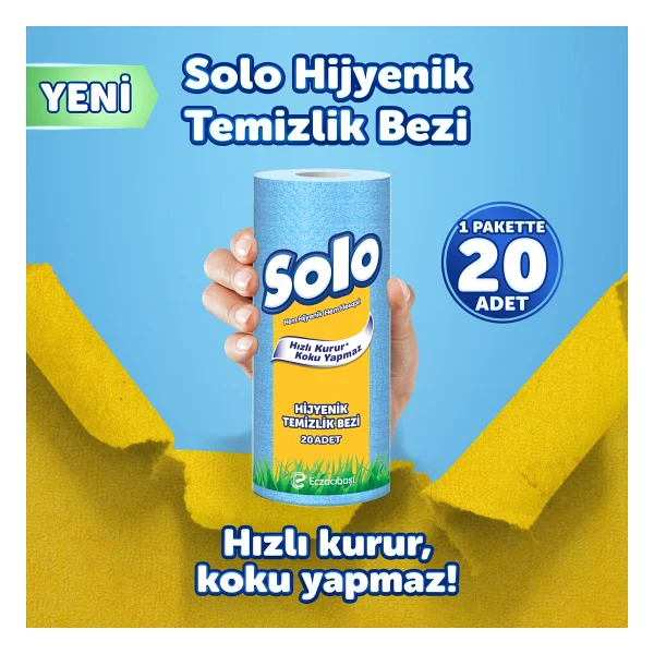 Solo Hijyenik Temizlik Bezi 20'li - Görsel 4