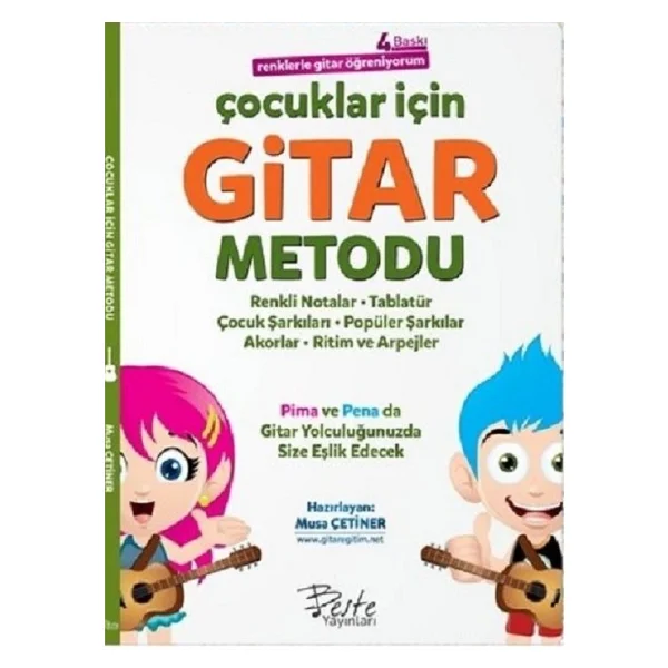 Çocuklar İçin Gitar Metodu - Renklerle Gitar Öğreniyorum - Musa Çetiner - Görsel 3