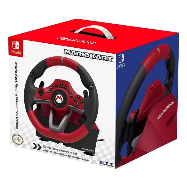 Hori Mario Kart Racing Wheel Pro Deluxe Nintendo Switch Direksiyon Seti - Görsel 5
