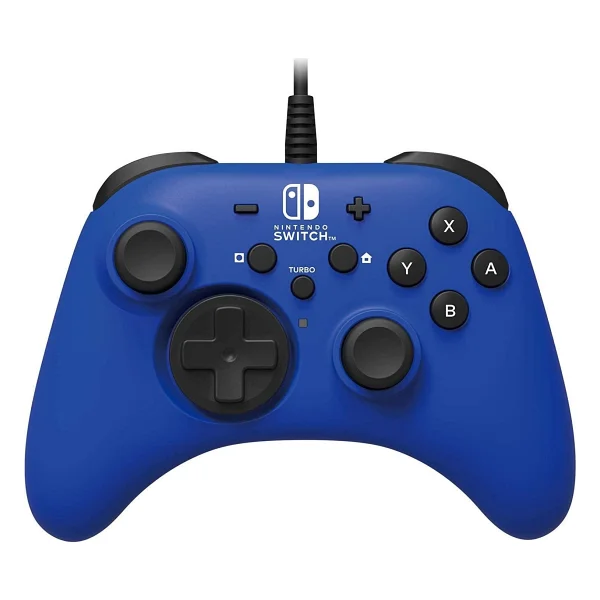 Hori Nintendo Switch Pro Controller Kablolu Oyun Kolu Lisanslı Mavi - Görsel 4