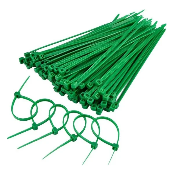 Gwest Yeşil Kablo Bağı Plastik Cırt Kelepçe 3.6X150Mm 100 Adet Yeşil 3.6X150 Mm - 3,6 x 150 mm - Görsel 2