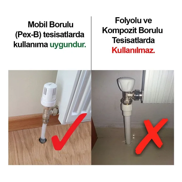 3Öz Plastik Radyatör Boru Gizleme Ayarlı Tekli - Krom - Atb200 - Görsel 2