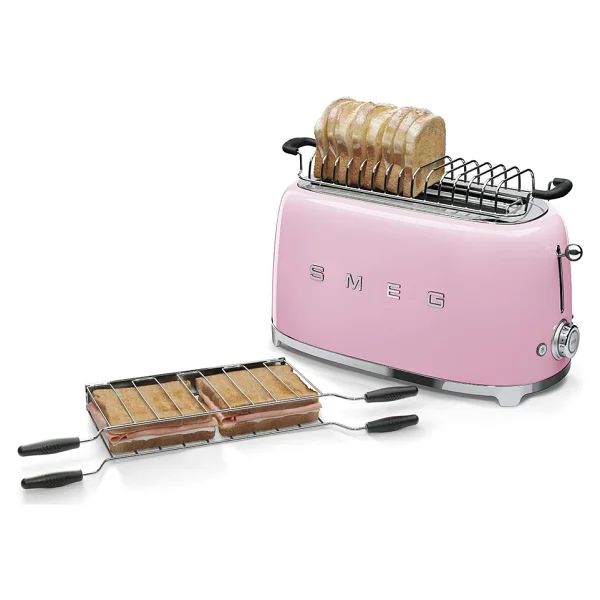 Smeg TSF02PKEU Pembe 2x4 Slot Ekmek Kızartma Makinesi - Görsel 2