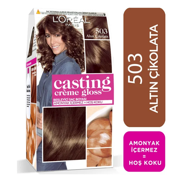 L'Oreal Paris Casting Creme Gloss 503 Altın Çikolata Saç Boyası - Görsel 6