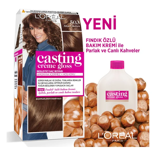 L'Oreal Paris Casting Creme Gloss 503 Altın Çikolata Saç Boyası - Görsel 2