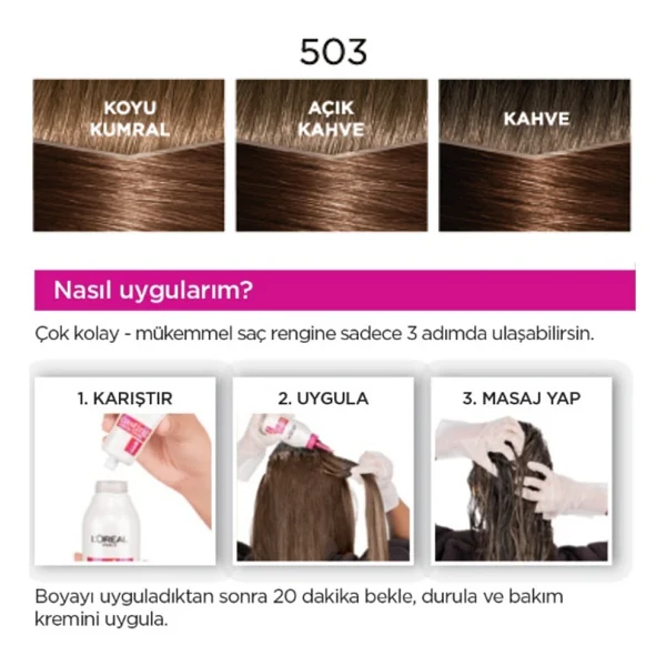 L'Oreal Paris Casting Creme Gloss 503 Altın Çikolata Saç Boyası - Görsel 5