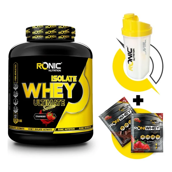 Ronic Nutrition Ultimate Isolate 2270 gr Çilek Aromalı Whey Protein Tozu - Görsel 4
