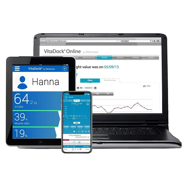 Medisana 40423 Bluetooth Fonksiyonlu Dijital Vücut Analiz Baskülü - Görsel 5