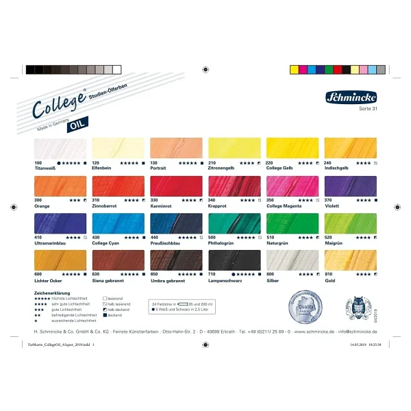 Schmincke College 35 ml 340 Alizarin Crimson Hue Yağlı Boya - Görsel 3