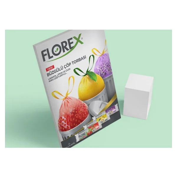 Florex Çilek Kokulu Büzgülü Orta Boy Çöp Poşeti 10'lu 10 Adet - Görsel 4