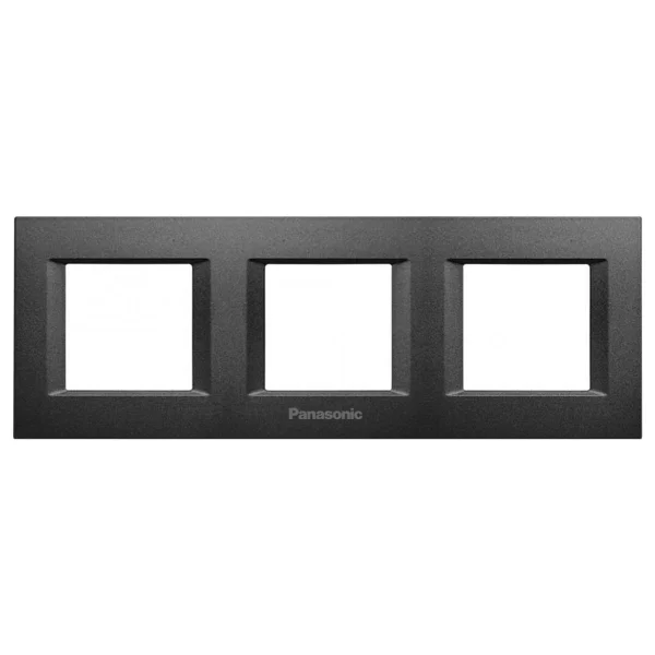 Viko Panasonic Thea 3x2M Optima Serisi Siyah Renk Çerçeve - WVTF08491BL-TR - Görsel 2