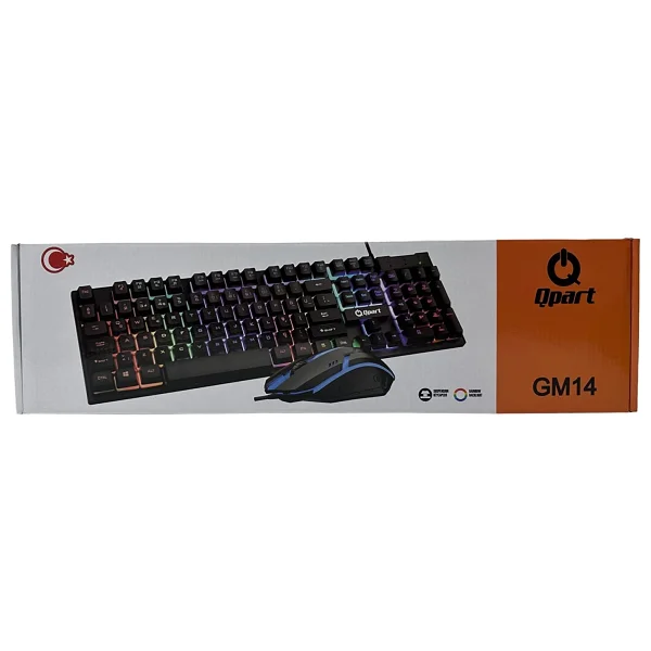 Qpart GM14 Kablolu Oyuncu Klavye Mouse Seti - Görsel 3