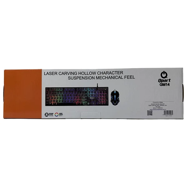 Qpart GM14 Kablolu Oyuncu Klavye Mouse Seti - Görsel 5