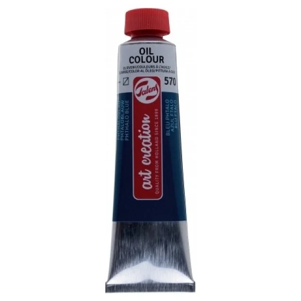 Talens Art Creation 40 ml Yağlı Boya 570 Phthalo Blue - Görsel 2