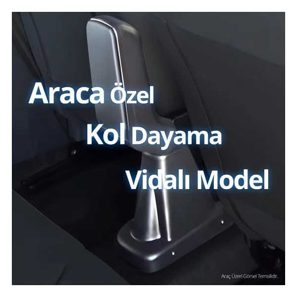 S-dizayn Seat Arona Kol Dayama Kolçak Abs Vidalı Gri 2017 Üzeri A+ Kalite - Görsel 5