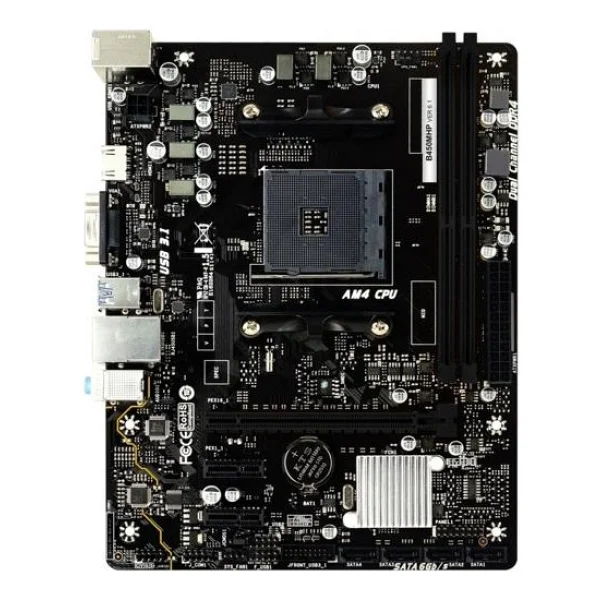 Biostar B450MHP AMD AM4 DDR4 Micro ATX Anakart - Görsel 3