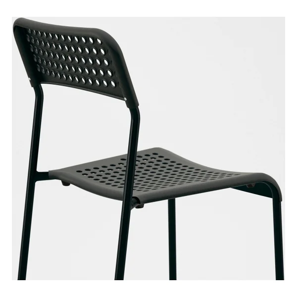 IKEA Plastik Sandalye, Siyah Renk Meridyendukkan Salon-Mutfak Sandalyesi - Görsel 3