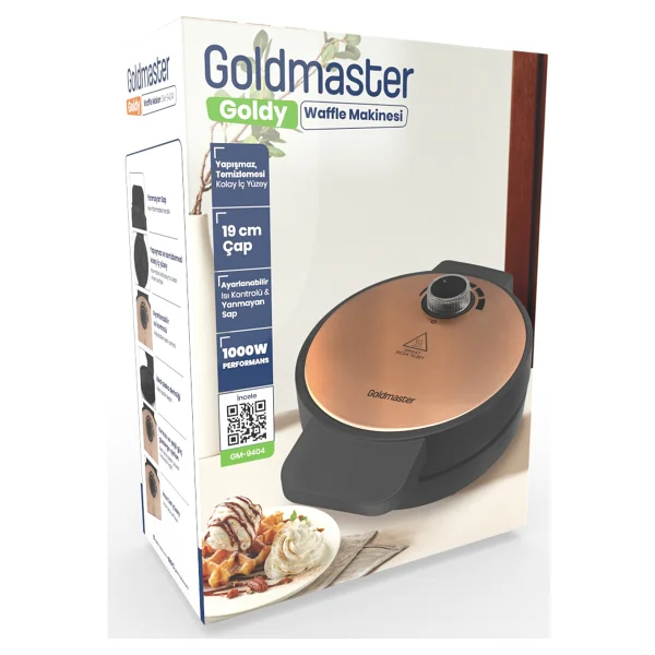 Goldmaster Goldy Rose Gold 1000 W Waffle Makinesi - Görsel 3