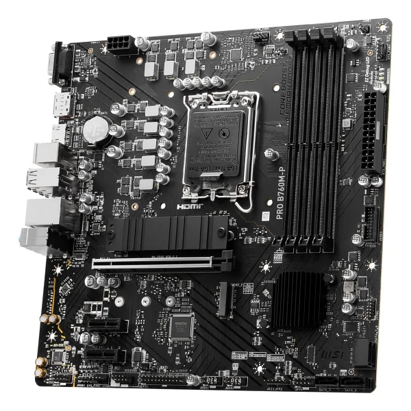 MSI Pro B760M-P Intel LGA1700 DDR5 Micro ATX Anakart - Görsel 2