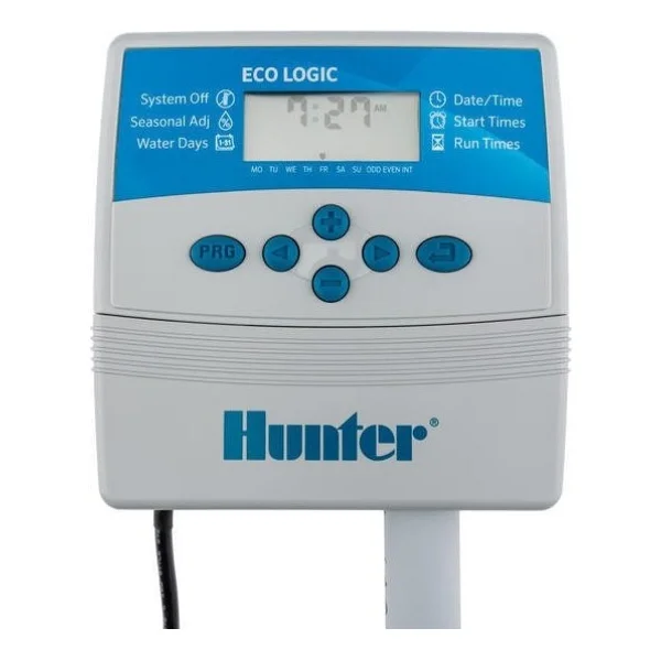 Hunter Eco-logic 4 İstasyonlu, İç Mekan, 24v Ac. Elektrikli Sulama Kontrol Ünitesi - Görsel 2