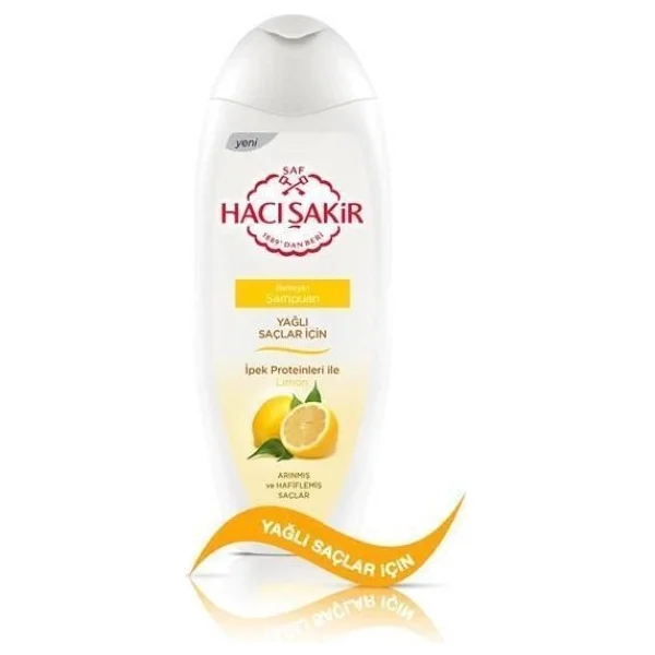 Hacı Şakir Limon Yağlı Saçlar için Şampuan 500 ml - Görsel 2