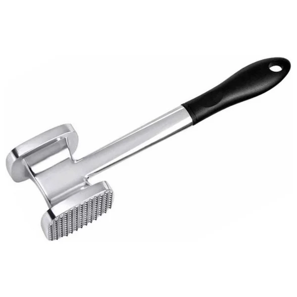 Epinox Alüminyum Et Döveceği 380 Gr (Eta-38) Çift yüzey ( Tırtıklı-Düz ) Dövme başlığı : 6x6,5 cm. - Görsel 2