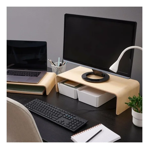 Ikea Vattenkar Laptop / Monitör Standı - Ahşap - 52x26 Cm - Görsel 5