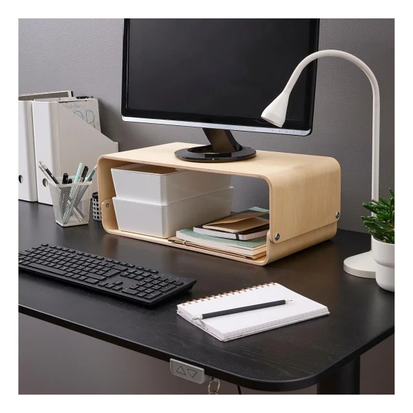 Ikea Vattenkar Laptop / Monitör Standı - Ahşap - 52x26 Cm - Görsel 6