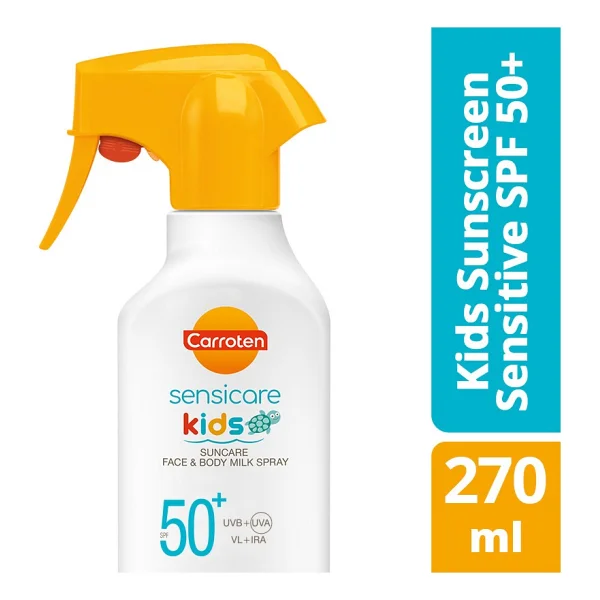 Carroten Sensicare Kids Spf 50+ Çok Yüksek Koruyucu Çocuk için Yüz & Vücut Güneş Sütü Spreyi 300 ml - Görsel 4
