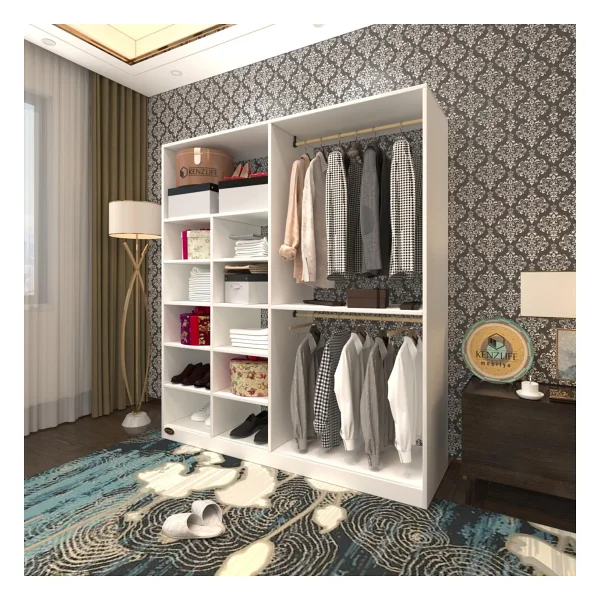 Kenzlife Fikret Beyaz Açık Gardırop - Görsel 10