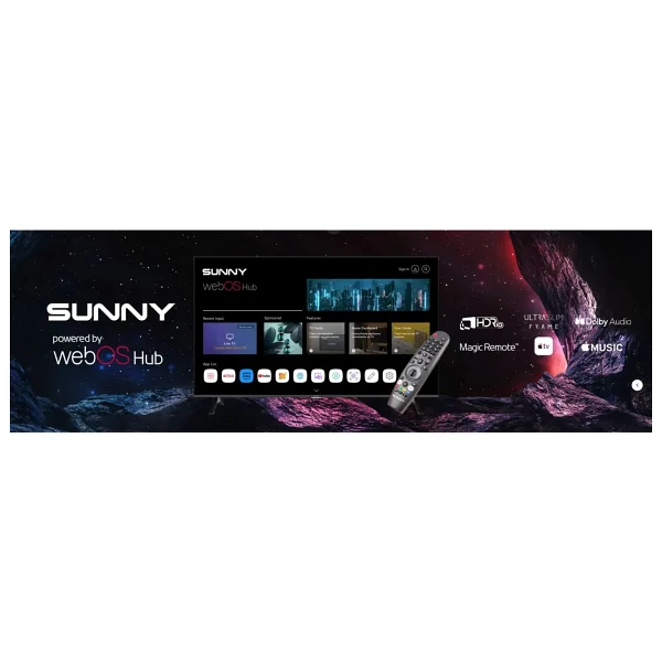 Sunny SN75LEDB252 4K Ultra HD 75" 190 Ekran Uydu Alıcılı webOS Smart LED TV - Görsel 5