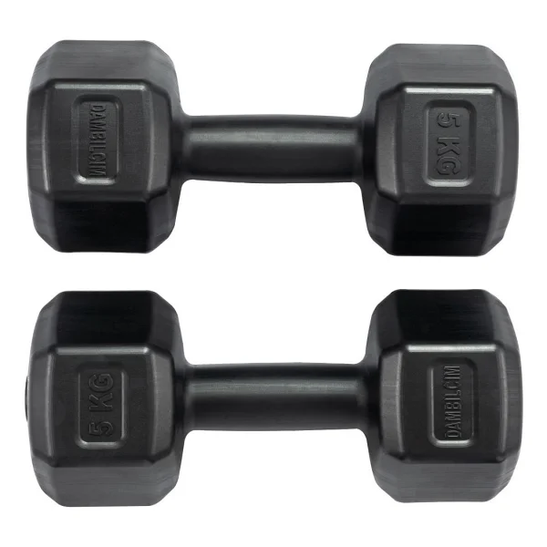 Moccastyle Dambıl Seti 2x5 kg - Siyah - 2 x 5 kg - Görsel 2