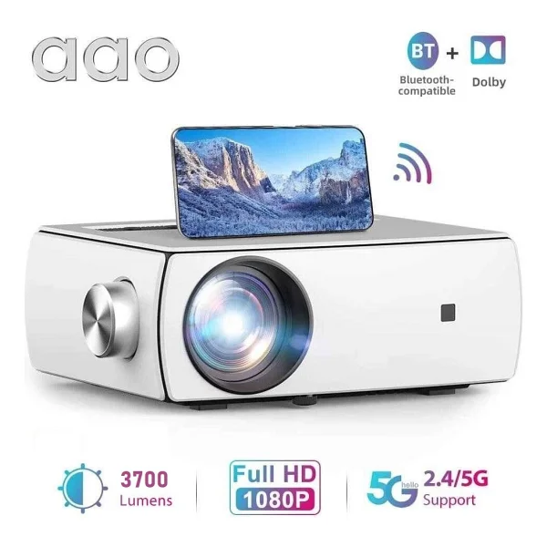 YG430 Native 1920X1080 Pixel Fullhd 320 Ansi / 3700 Lümen 2.4/5ghz Wifi Projeksiyon Cihazı - Görsel 3