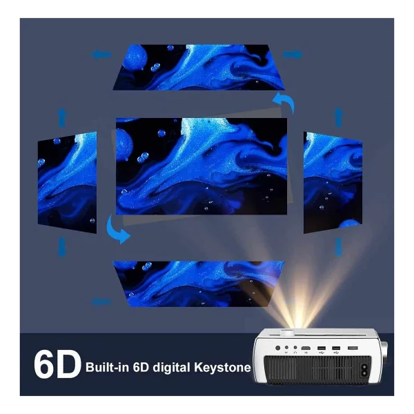YG430 Native 1920X1080 Pixel Fullhd 320 Ansi / 3700 Lümen 2.4/5ghz Wifi Projeksiyon Cihazı - Görsel 5