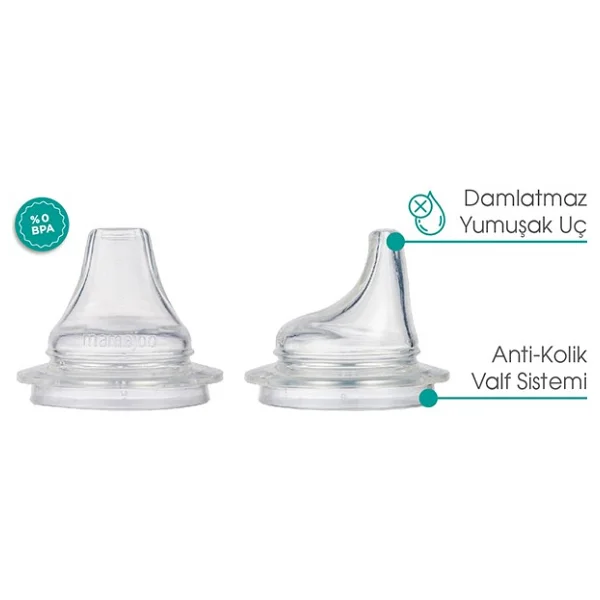 Mamajoo Kulplu Akıtmaz Eğitici Bardak 160 ml Pearl - Görsel 5