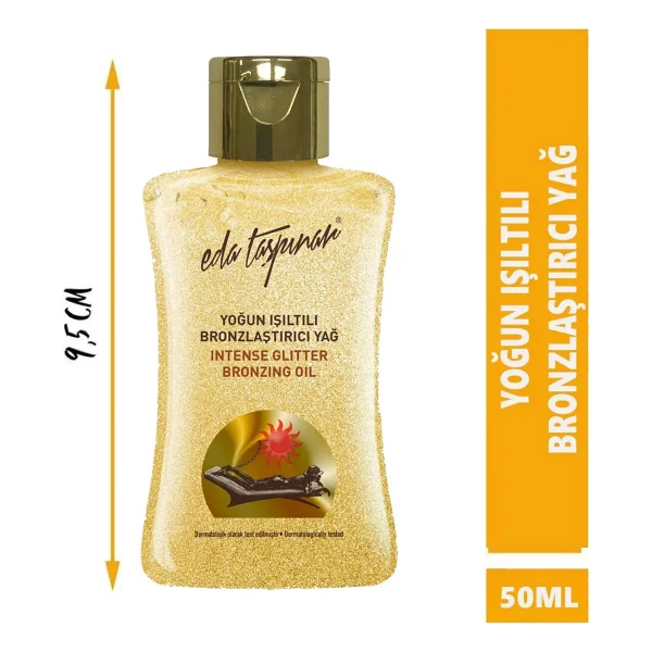 Eda Taşpınar Yoğun Işıltılı 50 ml Bronzlaştırıcı Yağ - Görsel 7
