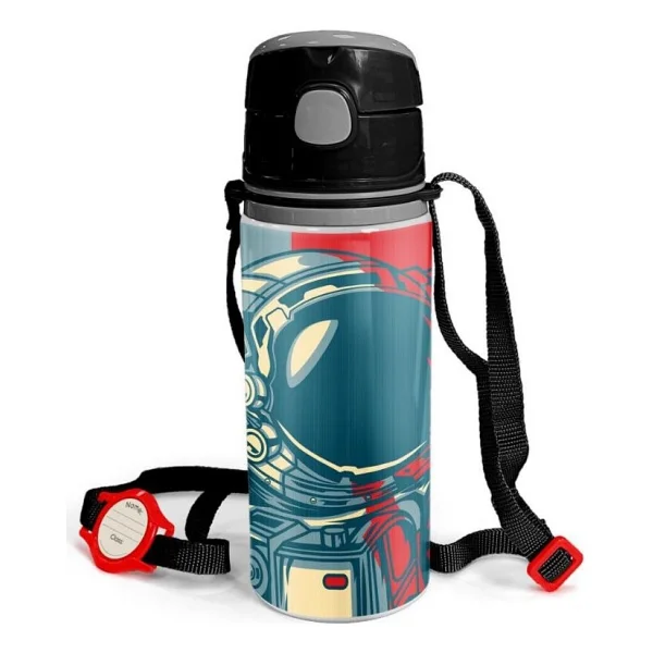 Coral High 11941 Astronot Desenli 600 ml Pipetli Alüminyum Matara - Görsel 7