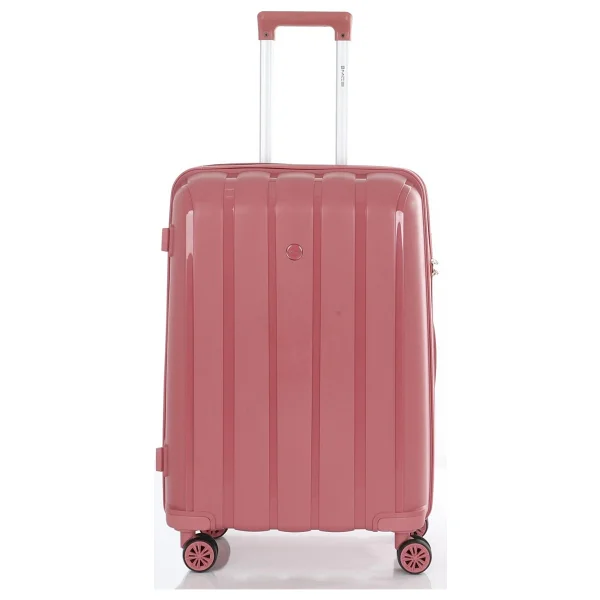 Mçs V305 Polipropilen Pembe Orta + Makyaj Boy 2'li Valiz Seti - Görsel 2