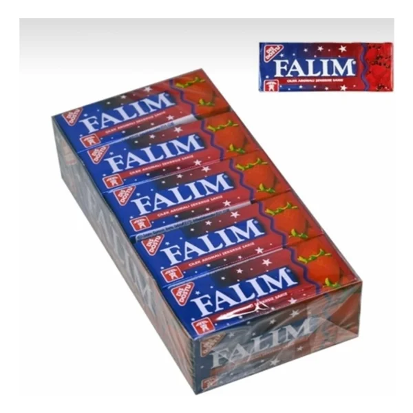 Falım Çilek Aromalı Sakız 5'li 20 Adettir - 1 Adet - Görsel 2