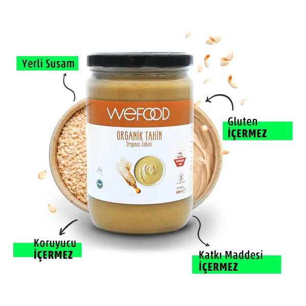 Wefood Organik Tahin 600 Gr (yerli Susam) 2'li - Görsel 2