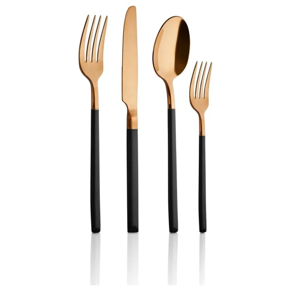 Aryıldız Soho Prestige Bronz 24 Parça 6 Kişilik Çatal Kaşık Bıçak Takımı - Görsel 2