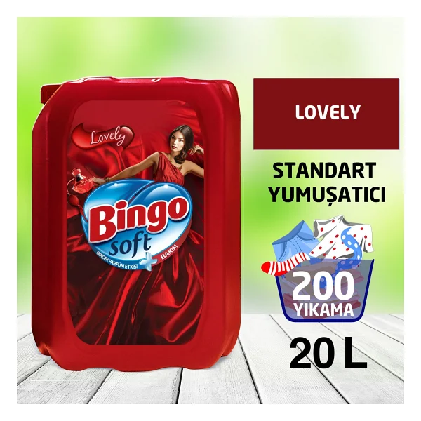 Bingo Soft Lovely Yumuşatıcı 50 Yıkama 5 lt 4'lü - Görsel 5