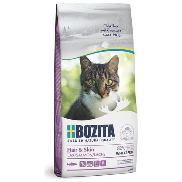Bozita Feline Sensitive Hair Skin 2 kg Uzun Tüylü ve Hassas Yetişkin Kuru Kedi Maması - Görsel 2