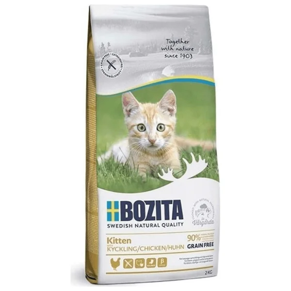 Bozita Feline Kitten Tavuk ve İskandinav Somonlu 2 kg Yavru Kuru Kedi Maması - Görsel 3