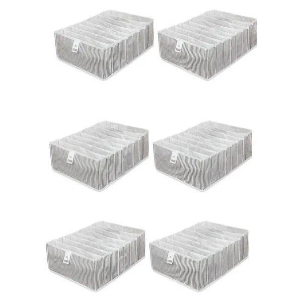 Meleni Home Çok Amaçlı 8 Bölmeli Akordiyon Çekmece ve Dolap Içi Düzenleyici 24 x 37 x 18 cm L 6 Adet - Görsel 5