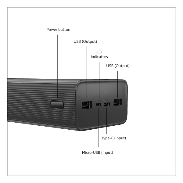 Xiaomi Mi Boost Pro 30000 mAh Hızlı Şarj Powerbank - Görsel 2