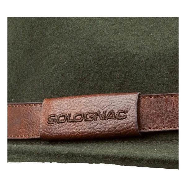 Decathlon Solognac Fötr Şapka - 100 - 55 x 58 cm - Koyu Haki - Görsel 2