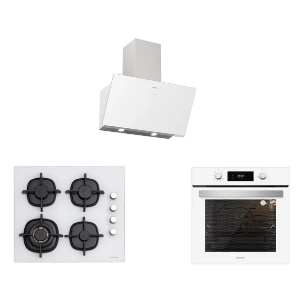 Sılverlıne Ankastre Set (BO6504W01-3457 SOHO-CS5429W01) - Beyaz - Görsel 5